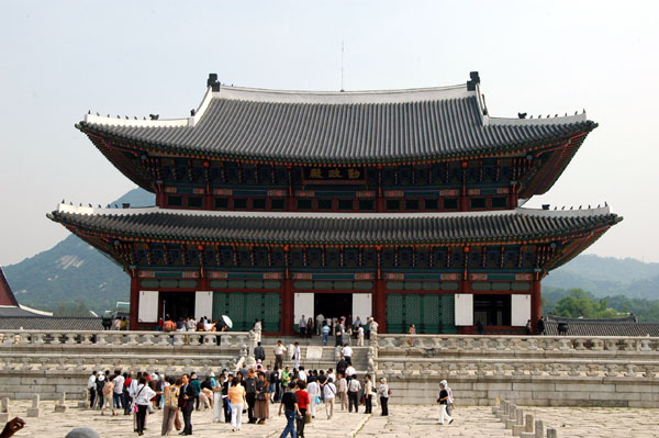 Geunjeongjeon, the central palace building at Gyeongbokgung, 1395, rebuilt 1867