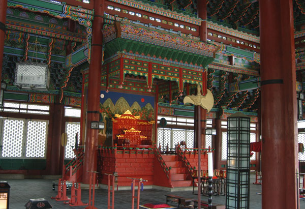 Throne of the Korean kings