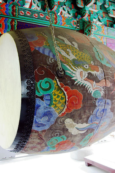 Large drum, Chogyesa Temple bell tower