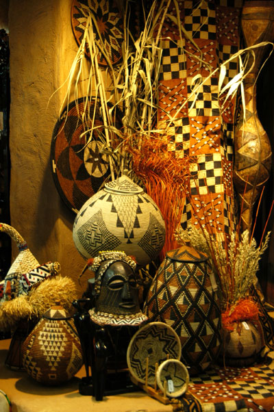 African giftshop at Johannesburg International Airport