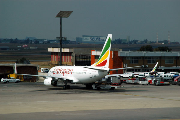 Ethiopian Boeing 737 (ET-ALK) in JNB