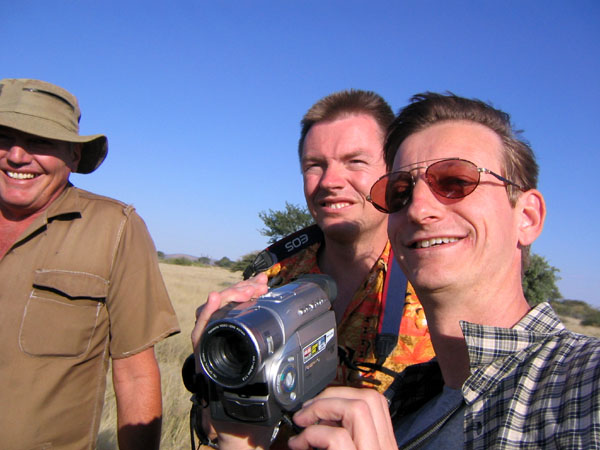 Ralph, our cinematographer, filming my departure