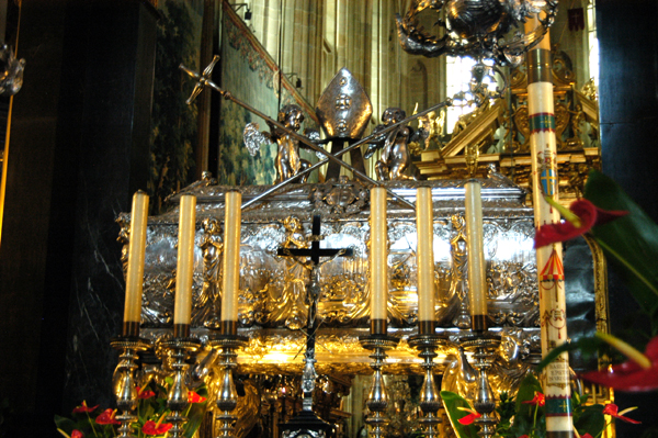 Shrine of St. Stanislaus, patron saint of Poland, martyred in 1079