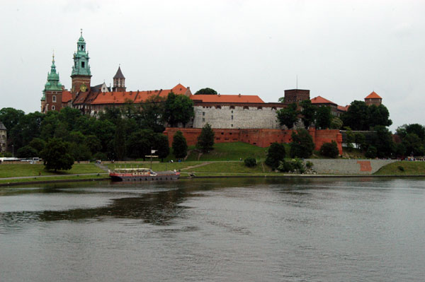 Wawel Castle with the river Vistula