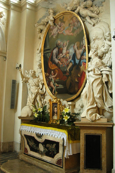 Baroque interior of St. Anne's