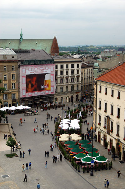 View of Market Square from Town Hall Tower