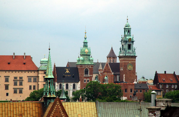 Wawel Cathedral from Town Hall Tower, Krakow