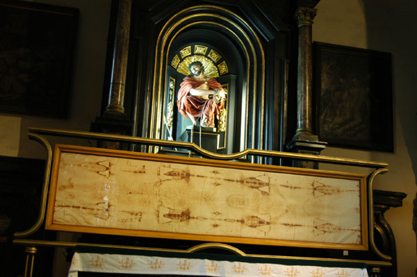 Reproduction of the Shroud of Turin, Franciscan Church, Krakow