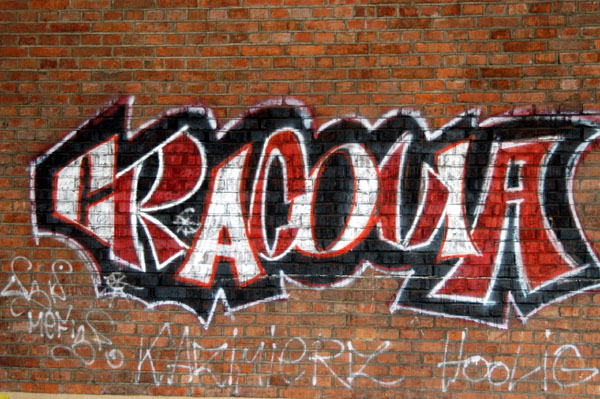 I saw Cracovia graffitti