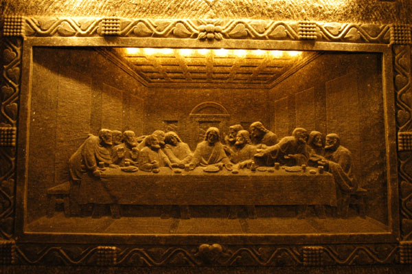 The Last Supper, Chapel of St. Kinga, Wieliczka Salt Mine