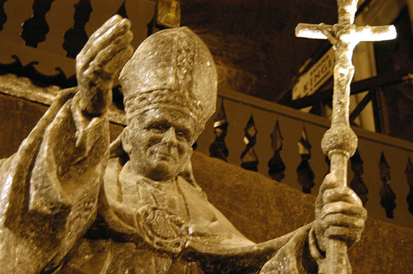 Pope John Paul II, Chapel of St. Kinga, Wieliczka Salt Mine