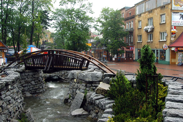 Ulica Krupowski is the central pedestrian zone of Zakopane