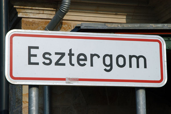 Esztergom, Hungary sign