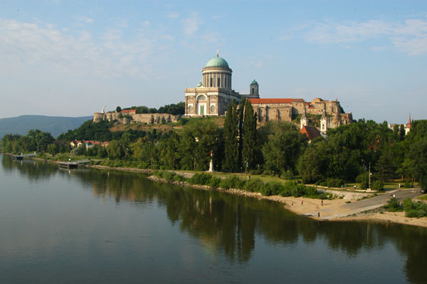 St. Adalbert Basilica from the Danube River Bridge, Esztergom