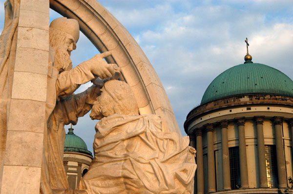 Monument erected in 2001 for the millennium of the coronation of St.Stephen