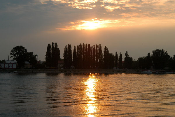 Sunset over the Danube