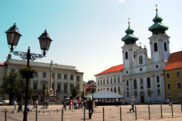 Szchenyi Square and St. Ignatius Church, Gyr
