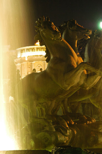 Horses in a fountain, Alexandrovsky Garden