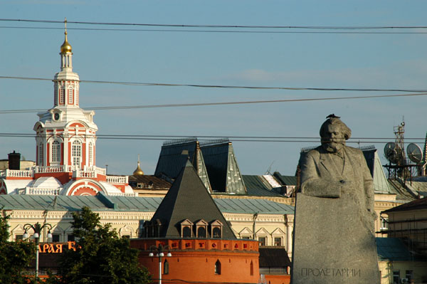 Surprisingly there is a Karl Marx memorial across from the Bolshoi