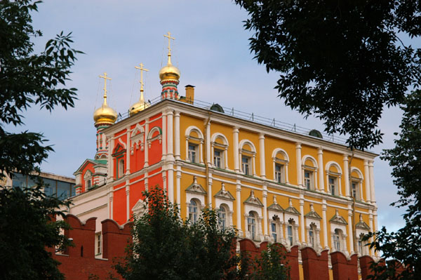 Poteshny Palace in the Kremlin from Alexandrovsky Gardens