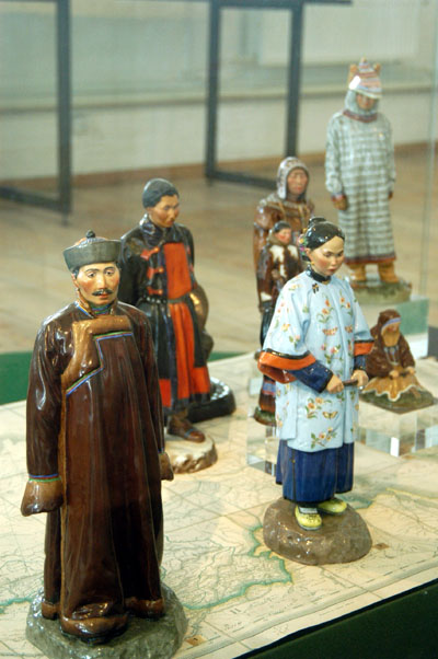 Figurines of costumes from the Russian far east