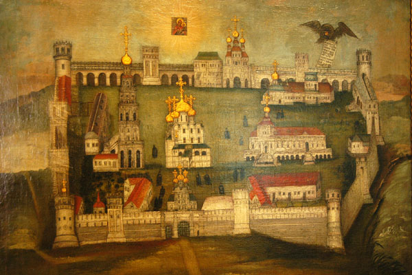 Painting of Novodevichy Convent in the Irina Godunov Exhibition Hall, Novodevichy