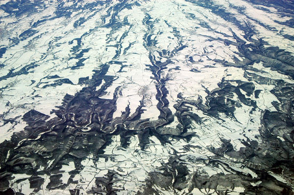 Winter in southern Slovakia