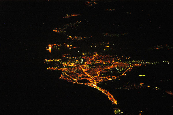 Constantia, Romania, at night