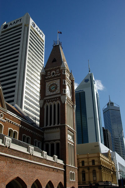Town Hall and highrises