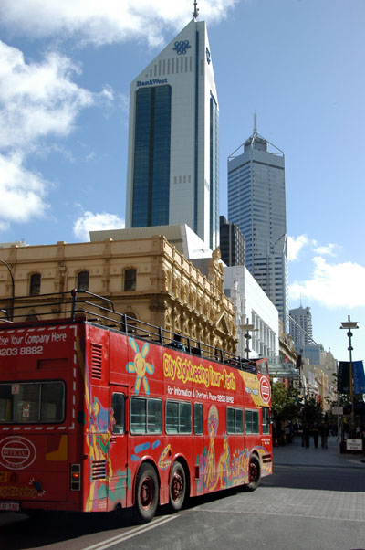 City sightseeing tour bus