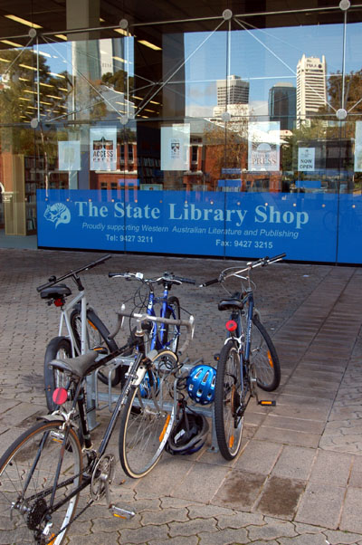 Bikes at the library