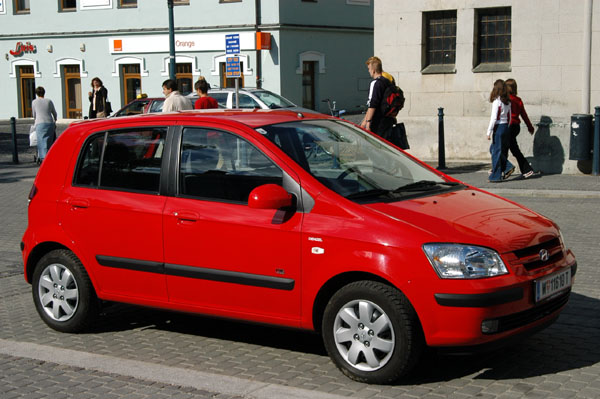 My little red Austrian rental car