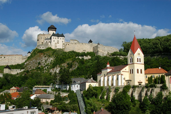 View of Trenčn from the Lower Gate Tower