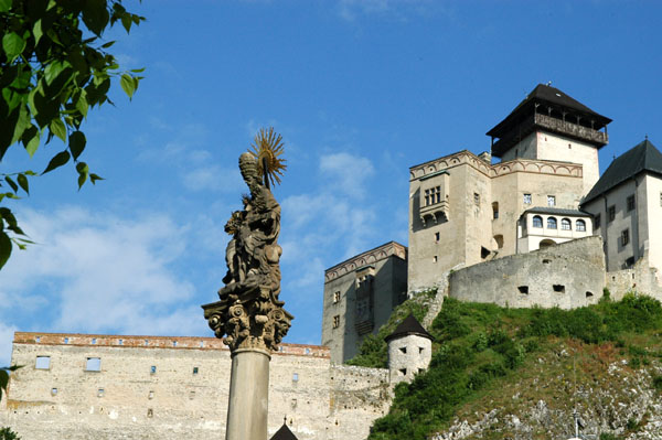 1712 Plague Column and Castle, Trenčín
