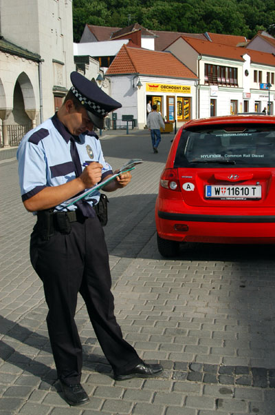 Getting my first Slovak ticket (of 3 in 3 days)