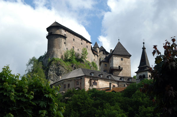 Orava Castle dates from 1297 with many later modifications