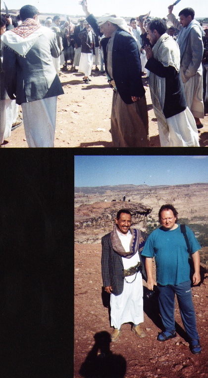 Dr Taha and Wolfgang from Austria at Wadi Dahr
