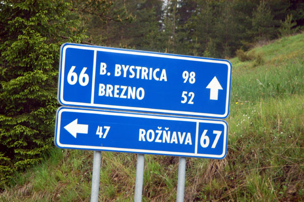 Highway 66 to Brezno and Bansk Bystrica