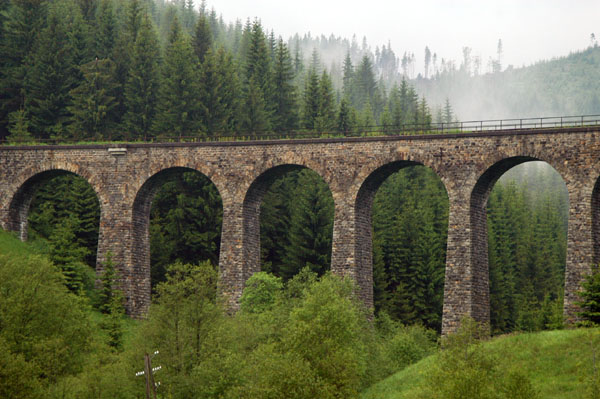 Stone railway bridge near Telgrt, Low Tatras (Nzke Tatry)