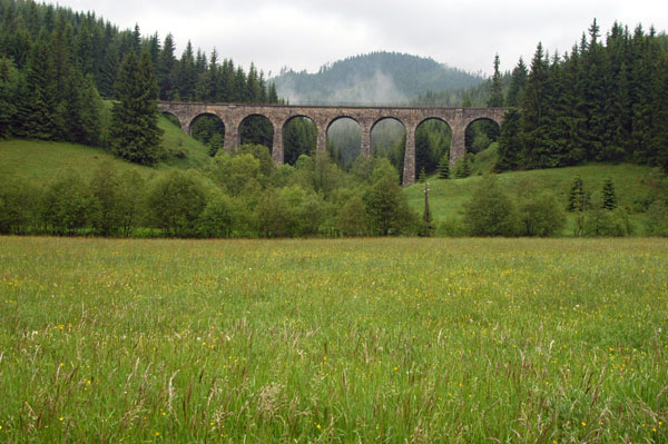 Stone railway bridge near Telgrt, Low Tatras (Nzke Tatry)