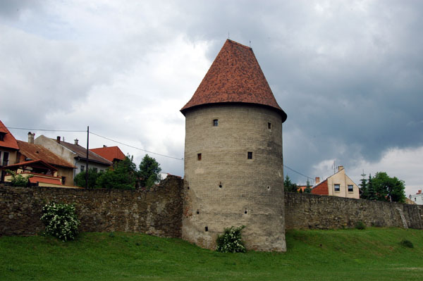Defensive tower on the walls of Bardajov's old town