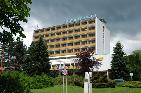 Socialist-era Hotel Mineral, Bardejovsk Kpele