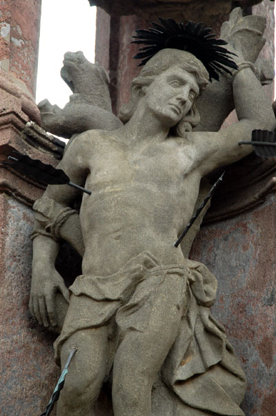 St. Sebastian, plague column, Bansk tiavnica