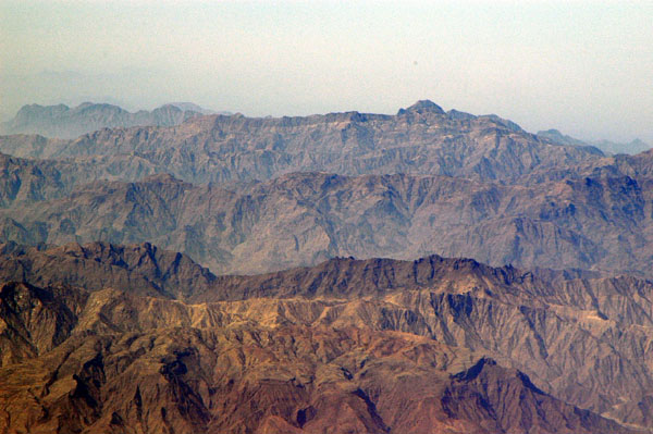 Yemeni Highlands between Sana'a and the Red Sea coast at Djibouti