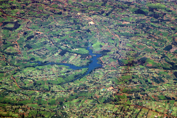 Fertile land along the rim of the Great Rift Valley, Kenya
