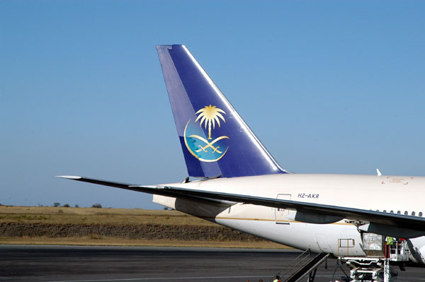 Saudi Arabian 777 at Nairobi (NBO/HKJK) HZ-AKR