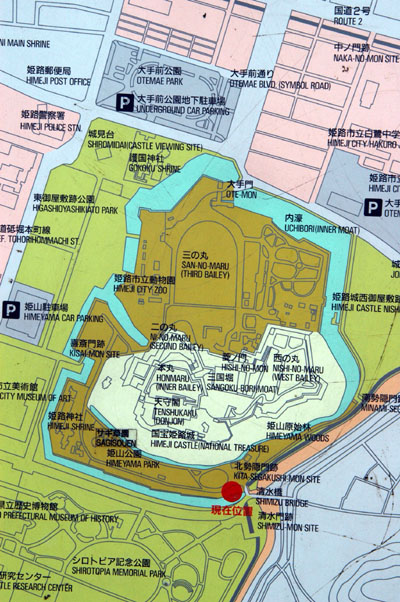Himeji Castle map