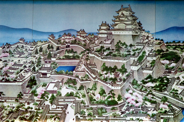 Himeji Castle was one surrounded by many smaller buildings, few of which remain