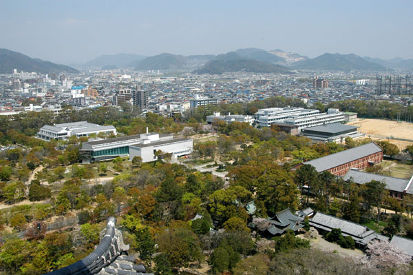 View NE from the Donjon of Himeji Castle