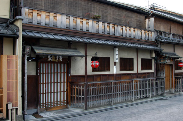 Traditional Japanese houses, Gion district, Kyoto